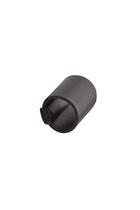 Furnipart - Drum - greb i Læder/Zink Sort/sort CC32mm L40mm B15mm H30,9mm Ø3